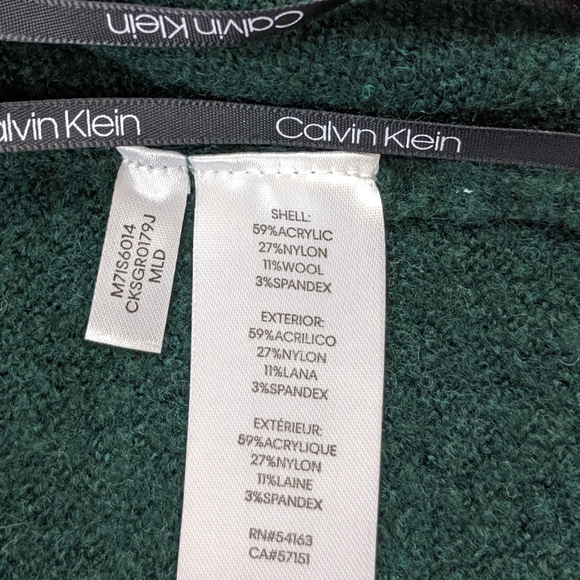 Calvin Klein Mock Neck Bell Sleeve Wool Sweater - Picture 5 of 5